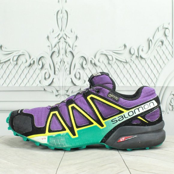 Salomon Shoes - Salomon Purple Nylon Hiking Trail Running Shoes Size 7.5